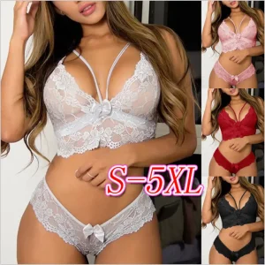 Women Sexy Breast Wrap Lingerie Set Plus Size 5XL